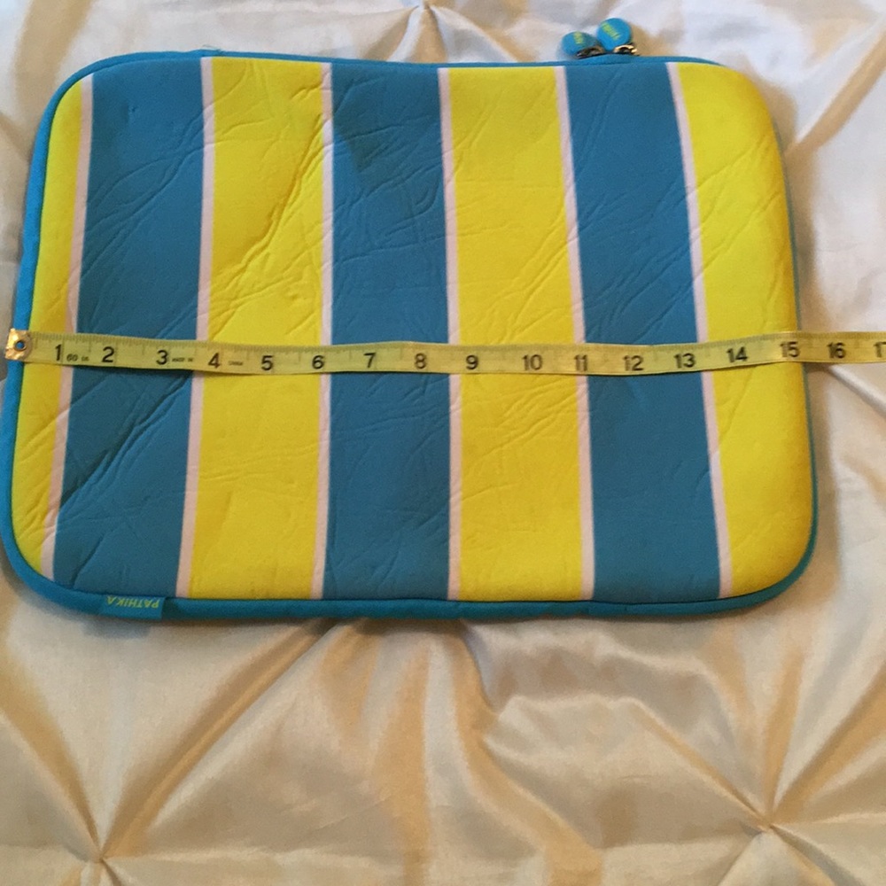 Pathika laptop/tablet sleeve.Blue/yellow - Picture 4 of 8